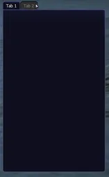 A preview of a GUI TabPanel with tabs.